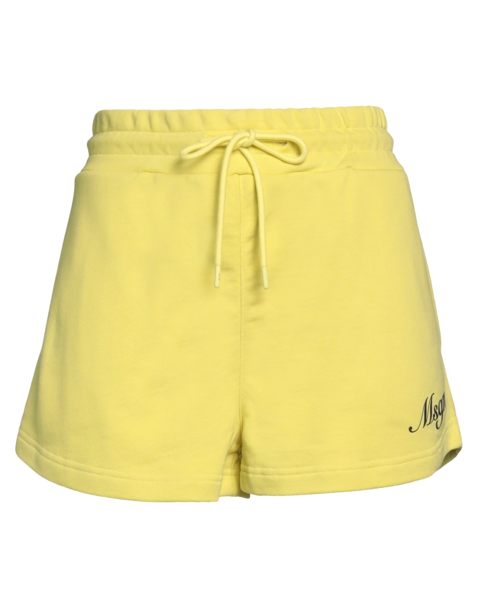 Msgm Woman Shorts & Bermuda Shorts Acid Green Size S Cotton