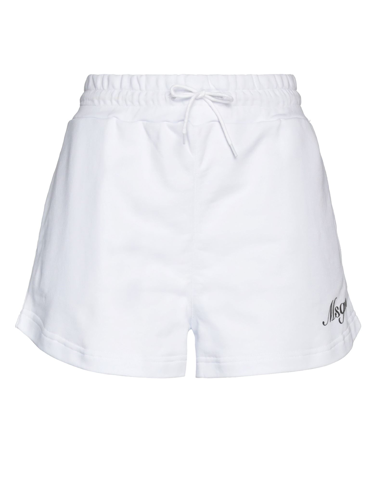 Msgm Woman Shorts & Bermuda Shorts White Size L Cotton