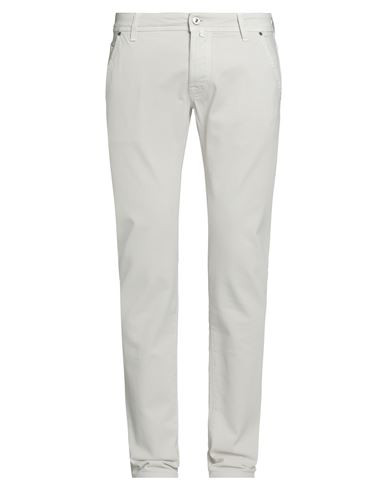 Jacob Cohёn Man Jeans Off White Size 35 Cotton, Elastane, Polyester In Gray