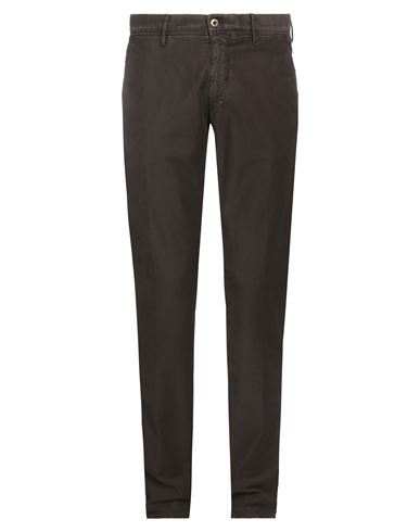Incotex Man Pants Dark Brown Size 32 Cotton, Elastane