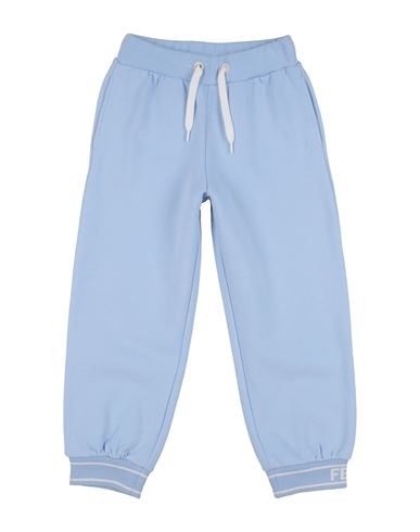 Fendi Toddler Boy Pants Sky Blue Size 5 Cotton In Blue