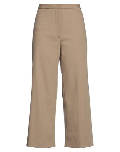 Liviana Conti Woman Pants Camel Size 8 Polyester, Viscose, Elastane In Beige