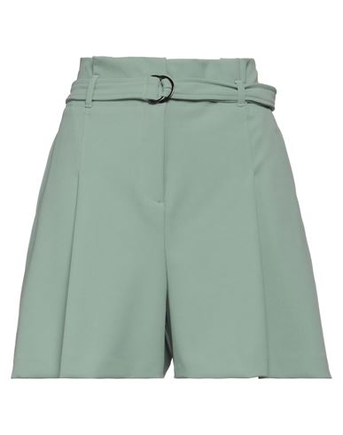 Attic And Barn Woman Shorts & Bermuda Shorts Sage Green Size 8 Polyester, Viscose, Elastane
