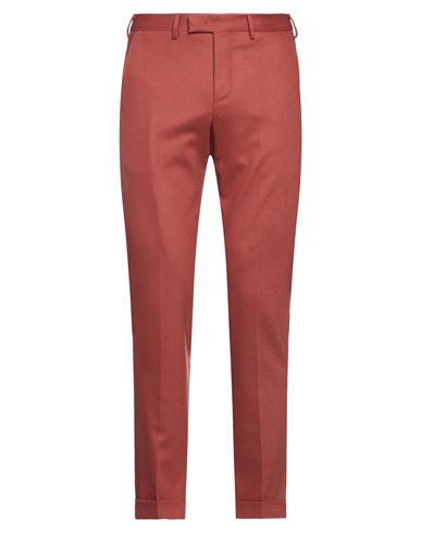 Pt Torino Man Pants Rust Size 32 Virgin Wool, Elastane In Red