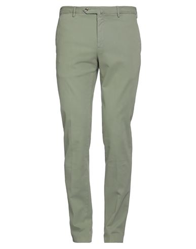 Pt Torino Man Pants Sage Green Size 34 Modal, Cotton, Elastane