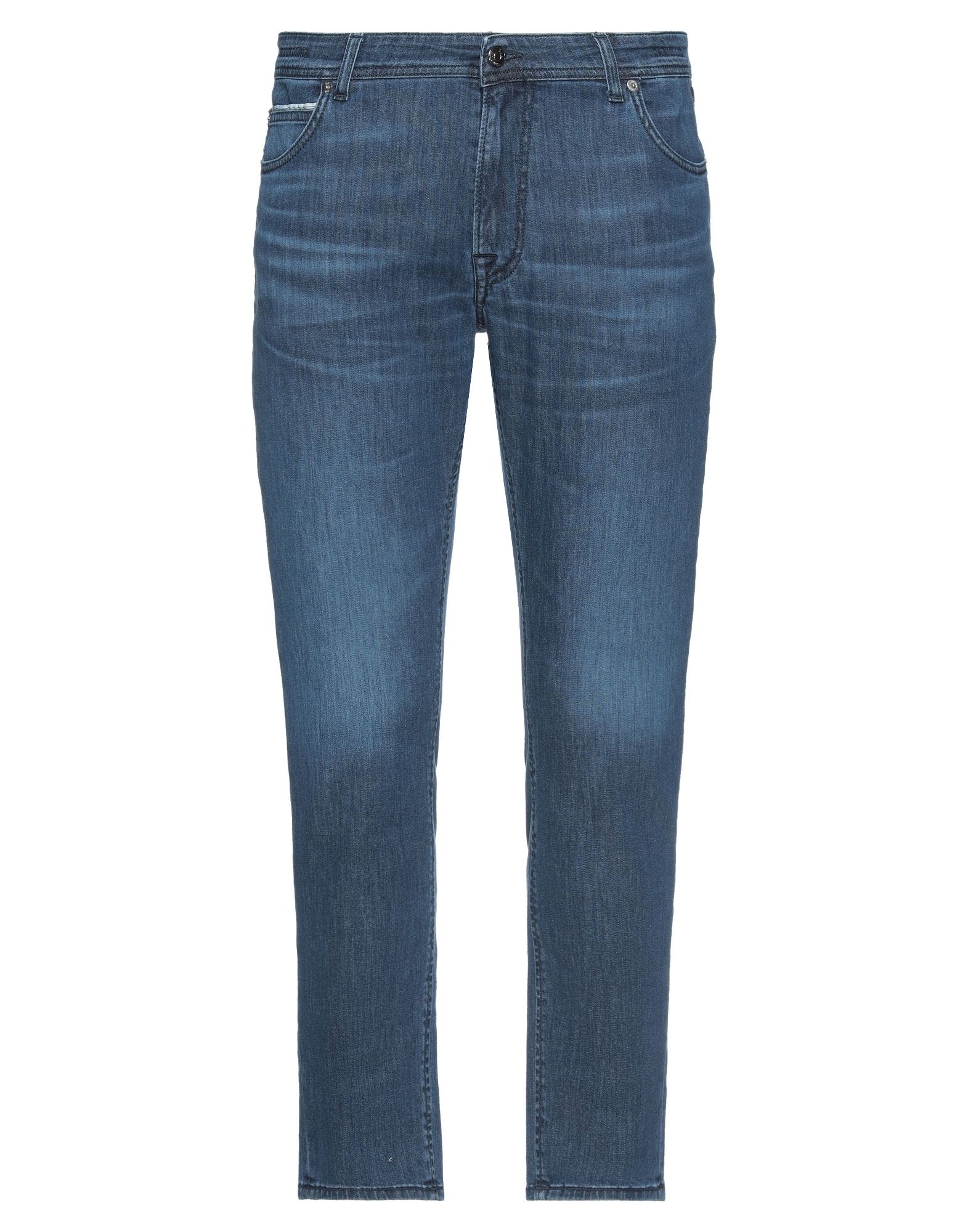 Shop Blu Briglia 1949 Man Jeans Blue Size 28w-30l Cotton, Elastane