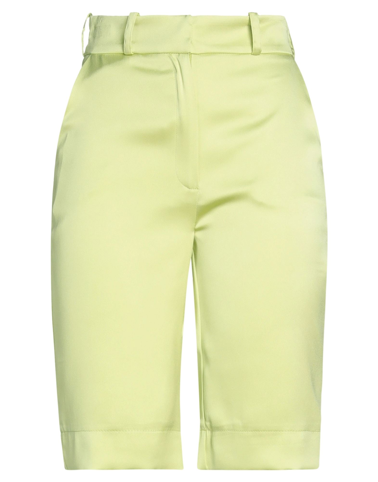Actualee Woman Shorts & Bermuda Shorts Acid Green Size 4 Polyester