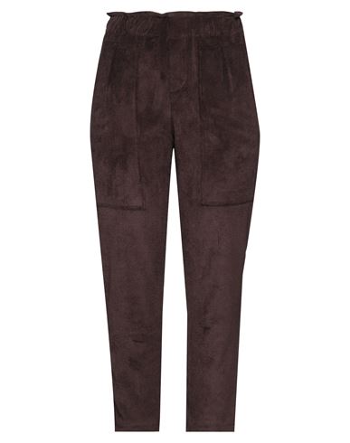 Rue Du Bac Woman Pants Cocoa Size 8 Polyester, Polyamide, Elastane In Brown