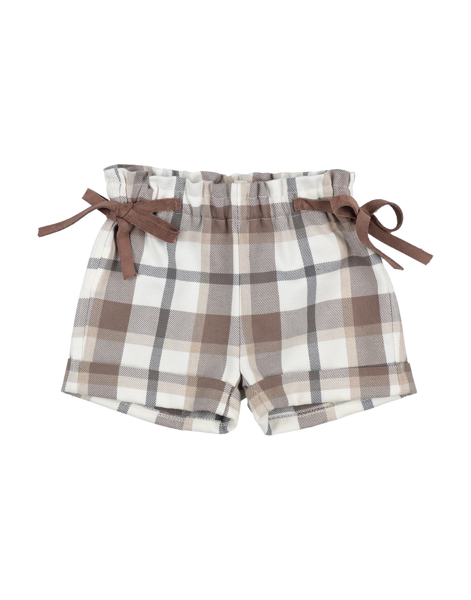 Aletta Kids'  Newborn Girl Shorts & Bermuda Shorts Khaki Size 3 Cotton, Polyester In Beige