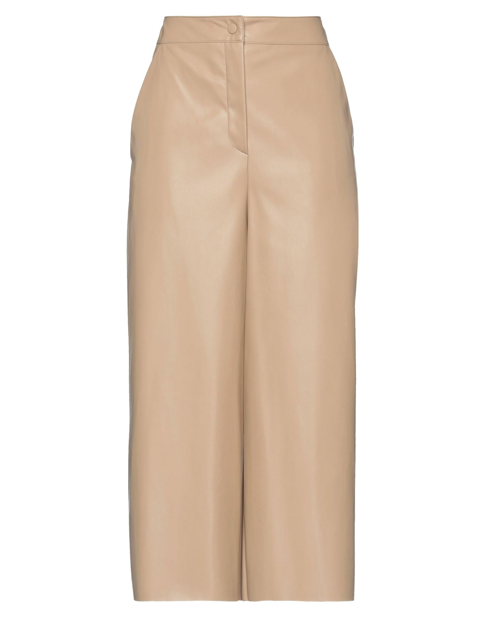 Merci .., Woman Pants Sand Size 10 Polyester, Polyurethane In Beige