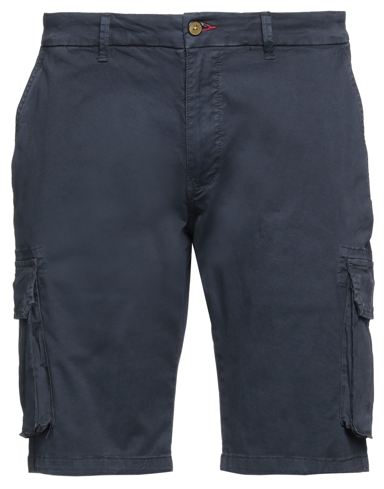 Impure Man Shorts & Bermuda Shorts Midnight Blue Size 38 Cotton, Elastane