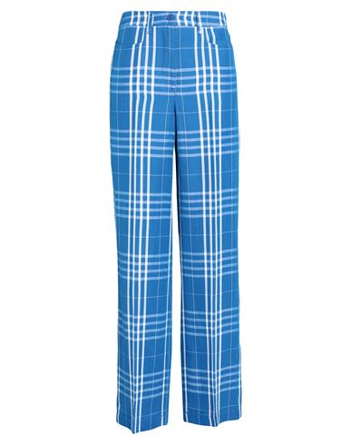 Dondup Woman Pants Azure Size 4 Viscose, Linen In Blue