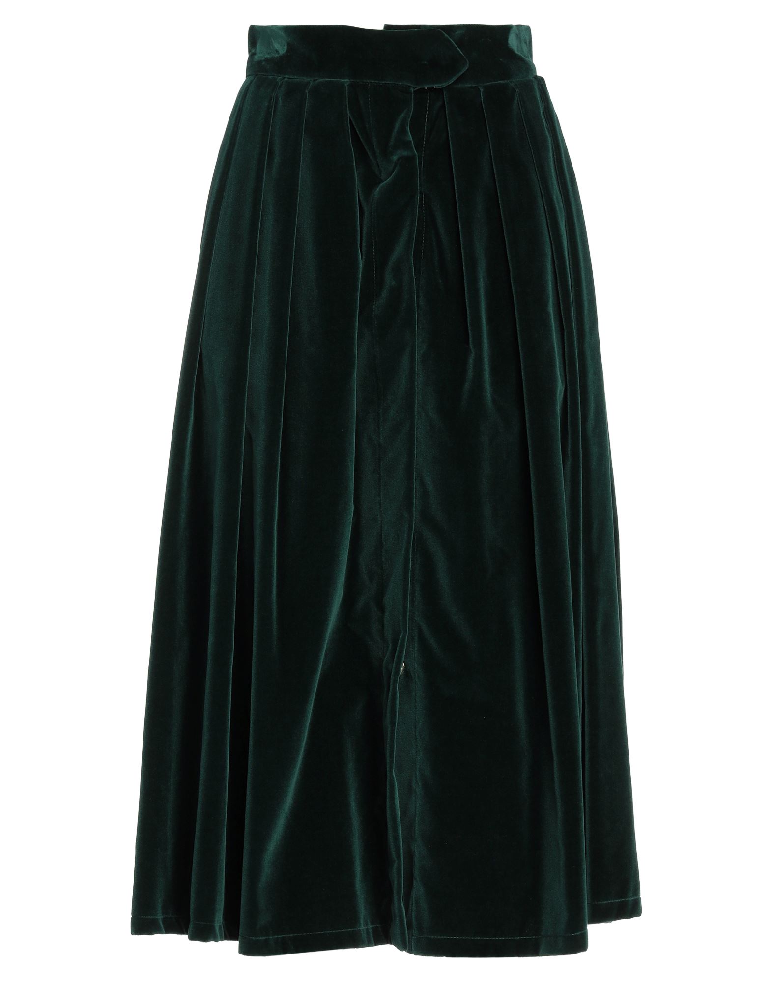 Lavi Midi Skirts In Dark Green