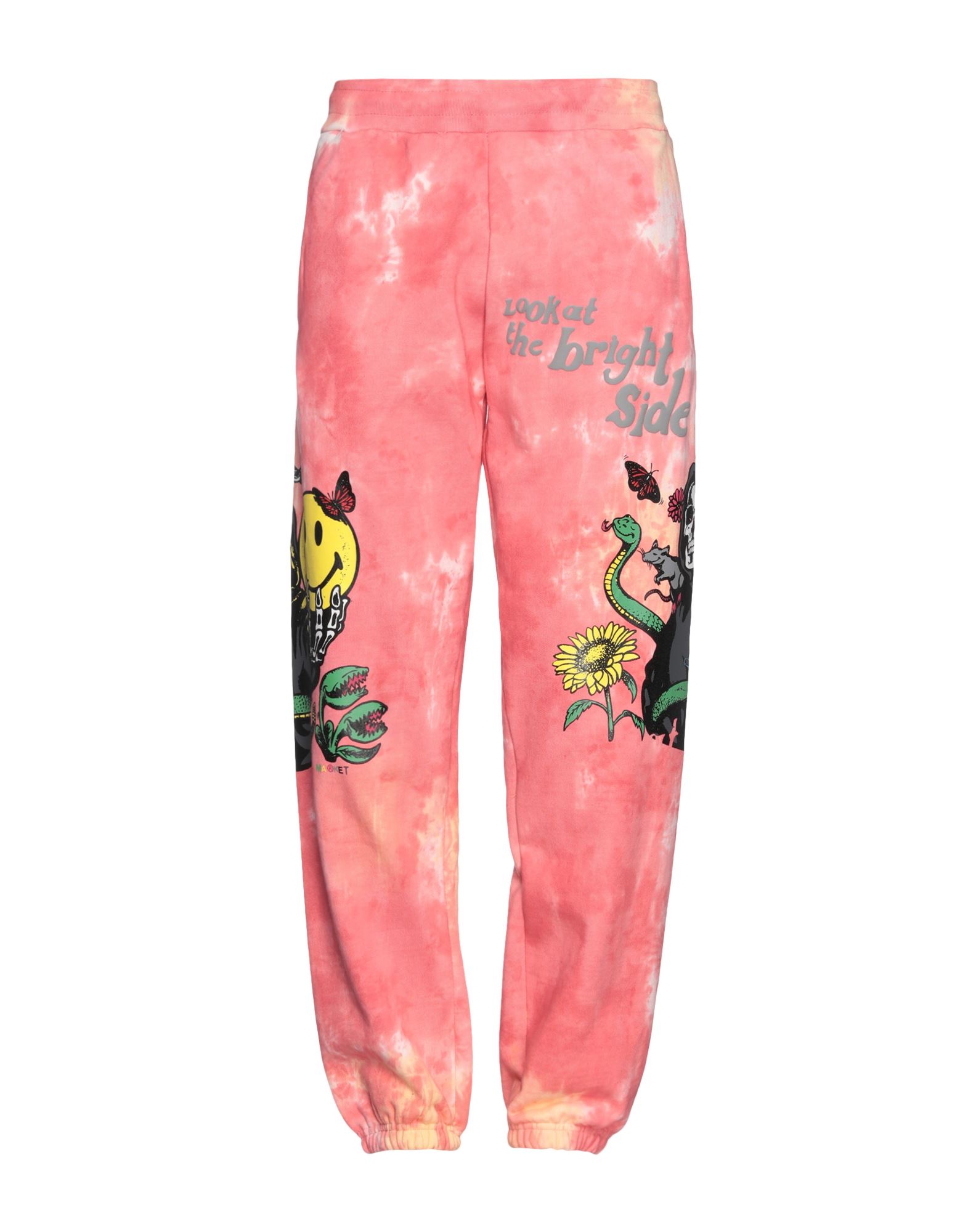 MARKET Y pc SMILEY LOOK AT THE BRIGHT SIDE PINK TIE-DYE SWEATPANTS sN