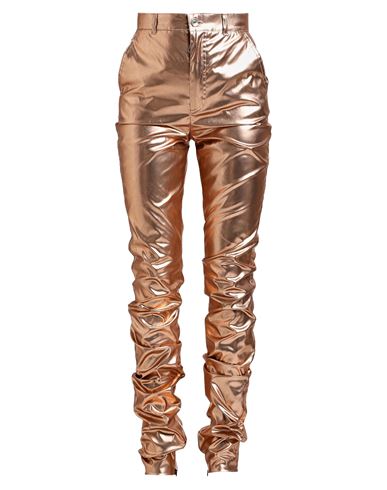 Dolce & Gabbana Woman Pants Copper Size 0 Polyester In Orange