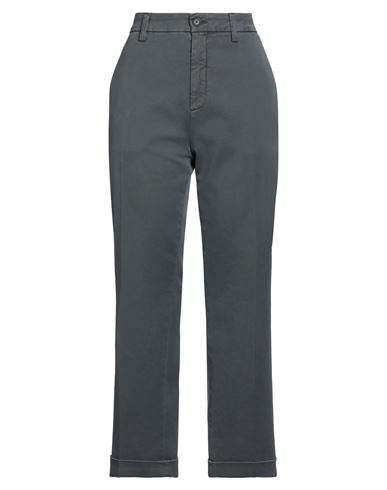 Department 5 Woman Pants Lead Size 30 Cotton, Elastane In Grey