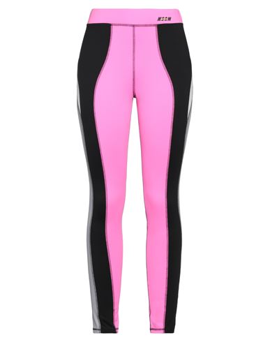 Msgm Woman Leggings Fuchsia Size L Polyamide, Elastane In Pink