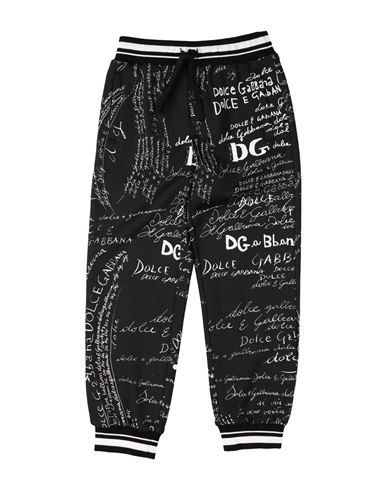 Dolce & Gabbana Babies'  Toddler Boy Pants Black Size 7 Cotton, Polyester, Viscose, Elastane