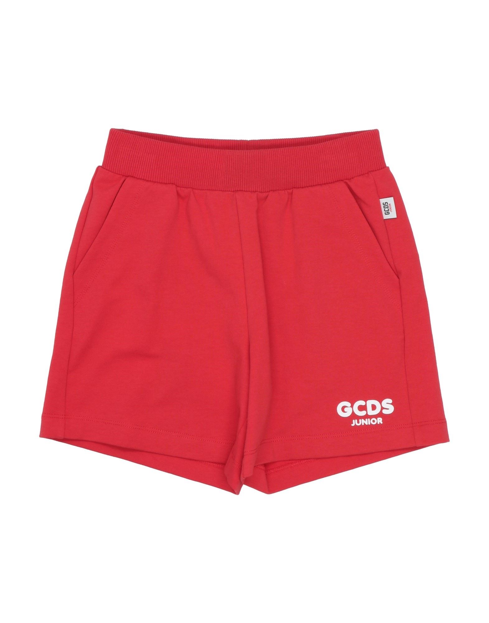 Gcds Mini Kids'  Shorts & Bermuda Shorts In Tomato Red