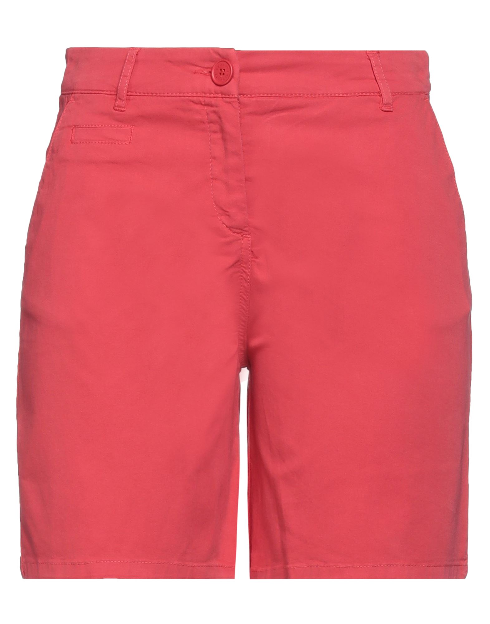 Armani Exchange Woman Shorts & Bermuda Shorts Red Size 6 Cotton, Elastane