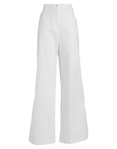 Face To Face Style Woman Pants White Size 6 Cotton, Pes - Polyethersulfone