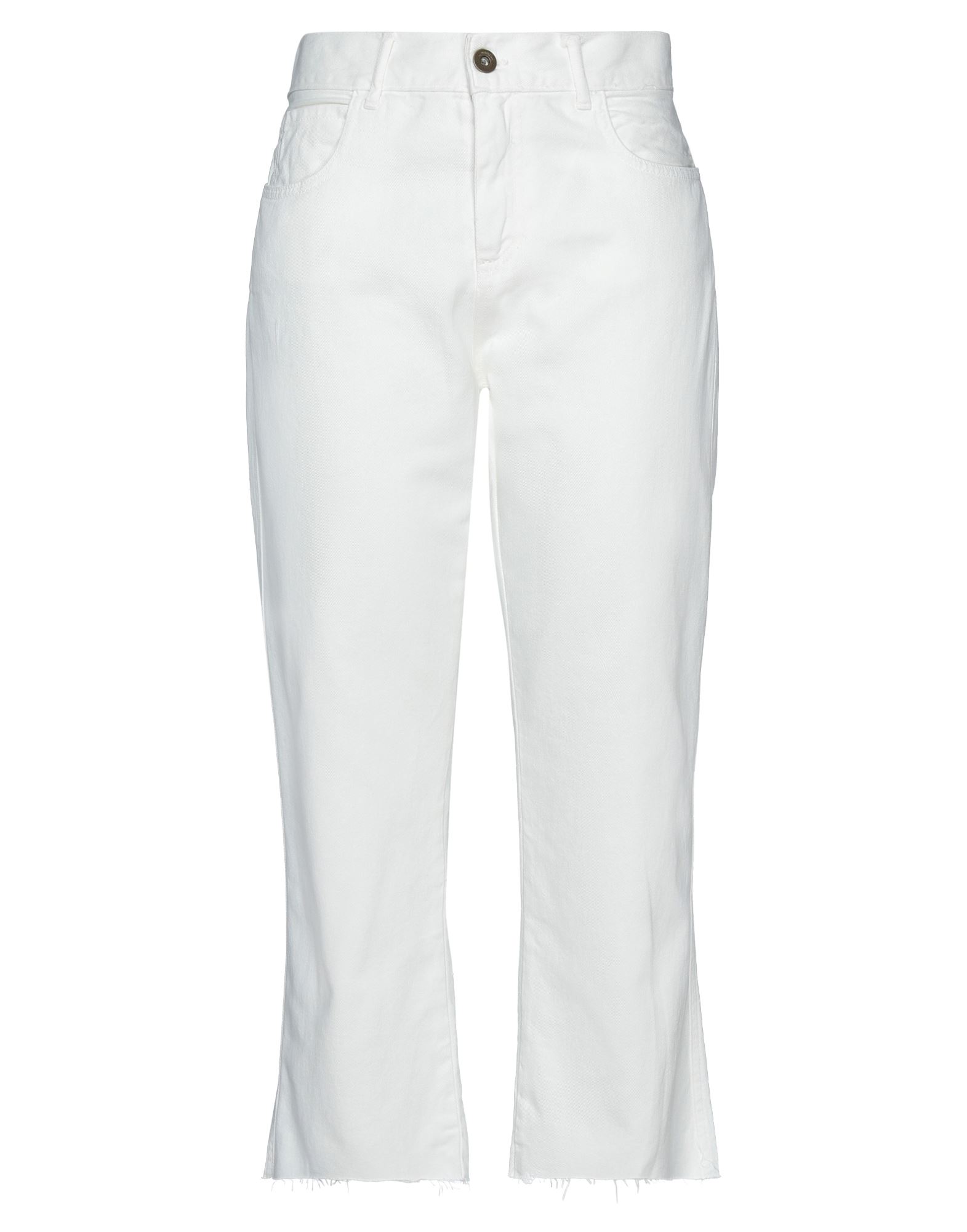 Merci .., Woman Jeans White Size 26 Cotton