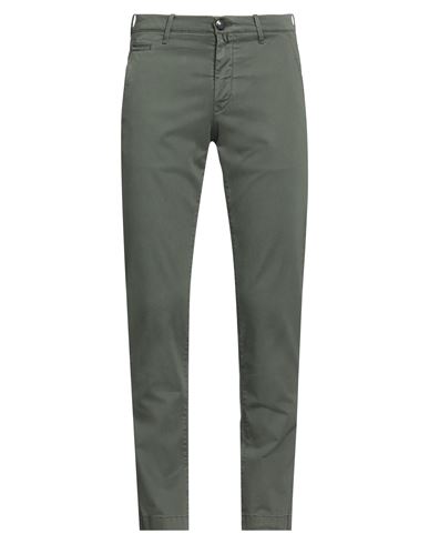 Shop Jacob Cohёn Man Pants Military Green Size 35 Cotton, Lyocell, Elastane, Polyester