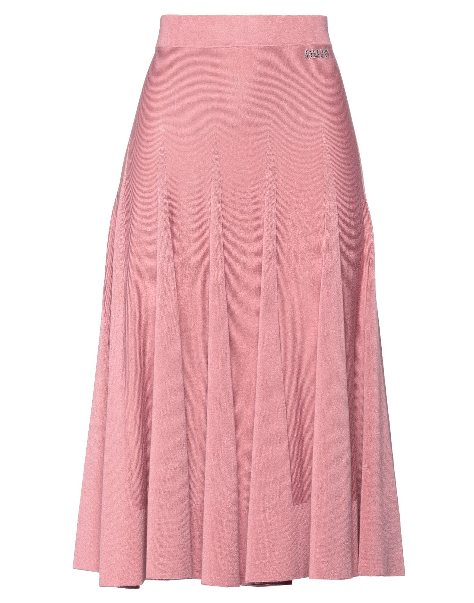 Liu •jo Midi Skirts In Pastel Pink