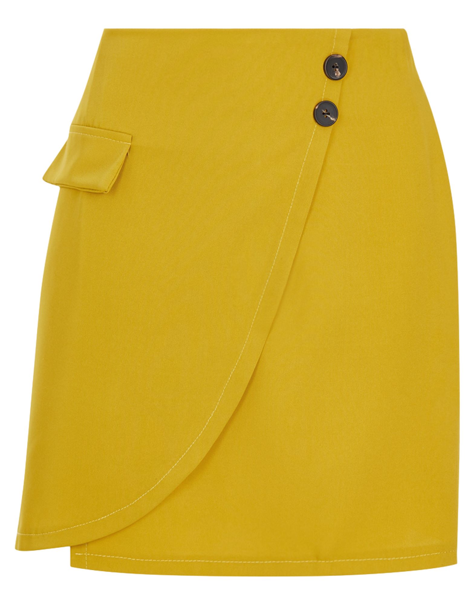 8 By Yoox Mini Skirts In Yellow