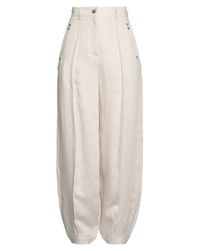 Giorgio Armani Woman Pants Beige Size 12 Linen