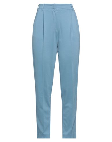 Sfizio Woman Pants Pastel Blue Size 6 Viscose, Polyamide, Elastane