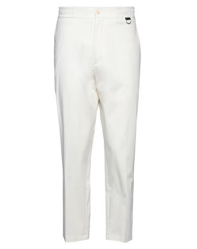Low Brand Man Pants Ivory Size 33 Cotton, Elastane In White