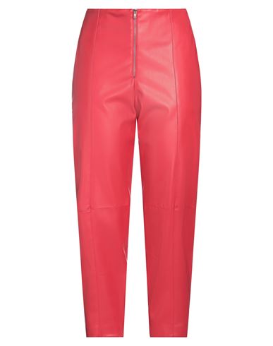 Liviana Conti Woman Pants Red Size 10 Polyurethane, Polyester