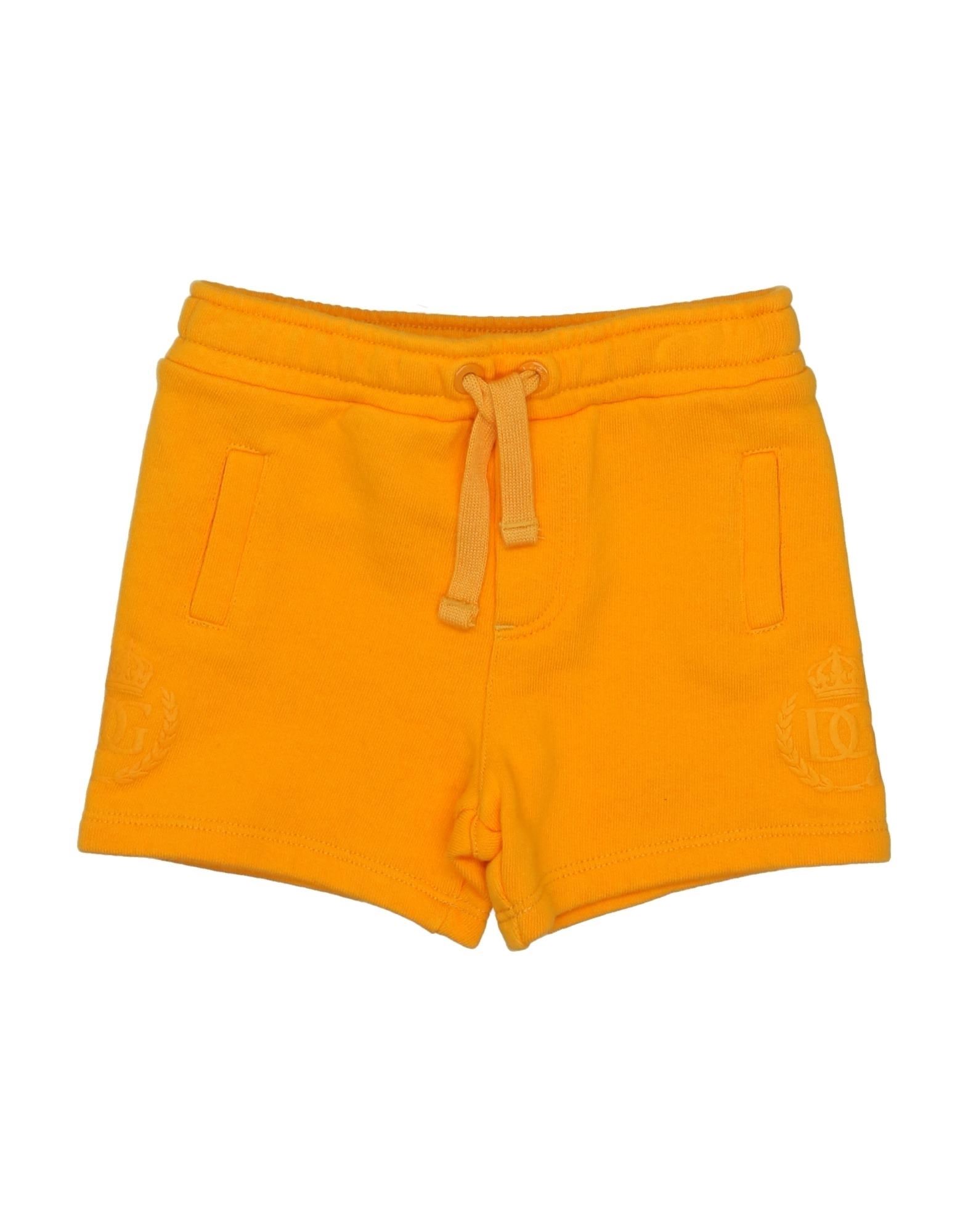 Dolce & Gabbana Kids'  Newborn Boy Shorts & Bermuda Shorts Yellow Size 3 Cotton