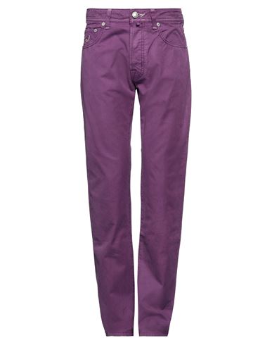 Jacob Cohёn Man Pants Purple Size 32 Cotton