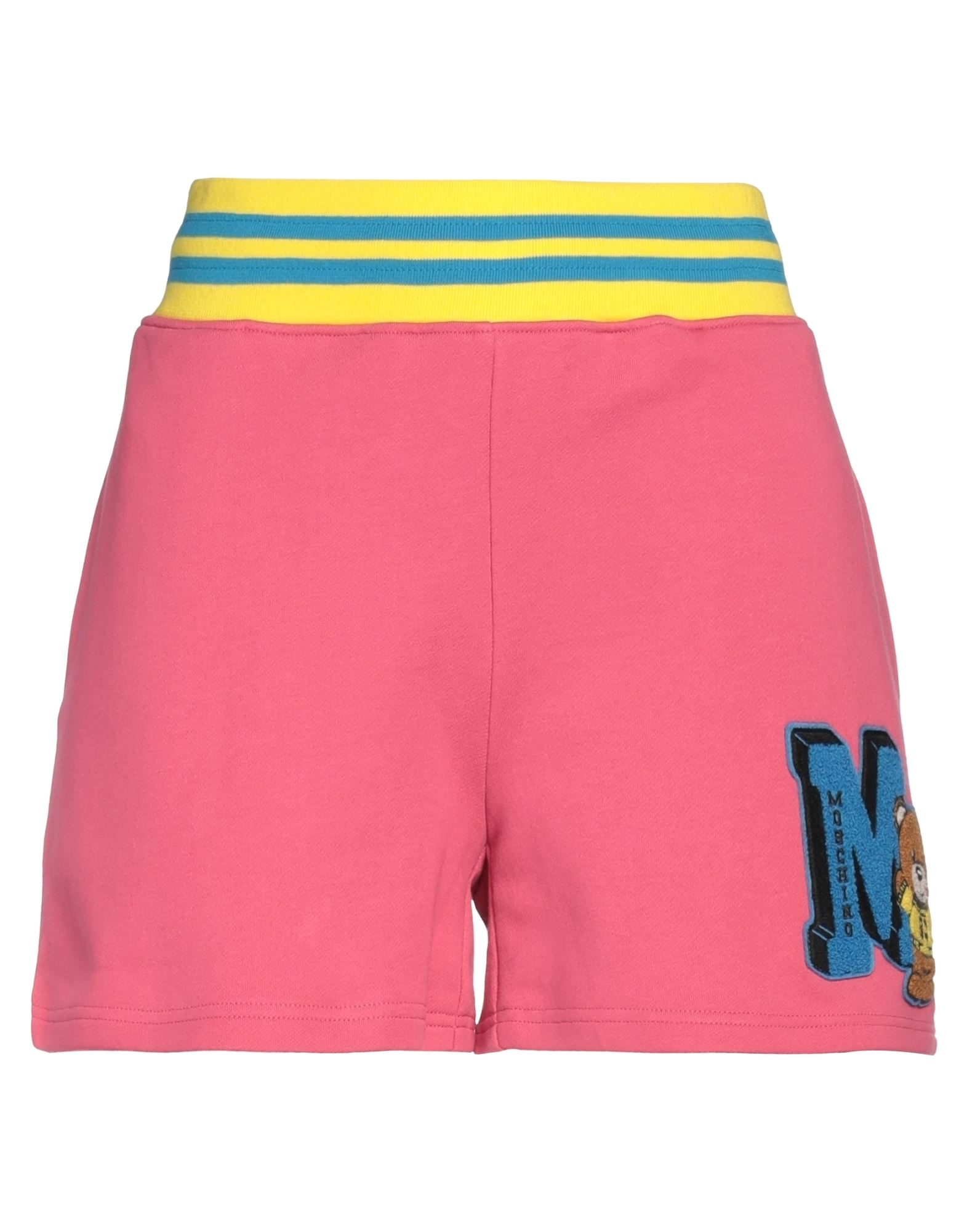 Shop Moschino Woman Shorts & Bermuda Shorts Fuchsia Size 8 Organic Cotton In Pink
