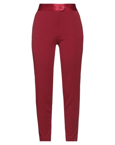 Imperial Woman Pants Brick Red Size Xs Polyester, Elastane