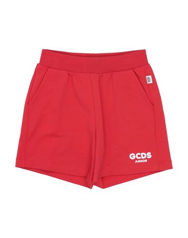 Gcds Mini Babies'  Toddler Girl Shorts & Bermuda Shorts Tomato Red Size 6 Cotton, Elastane