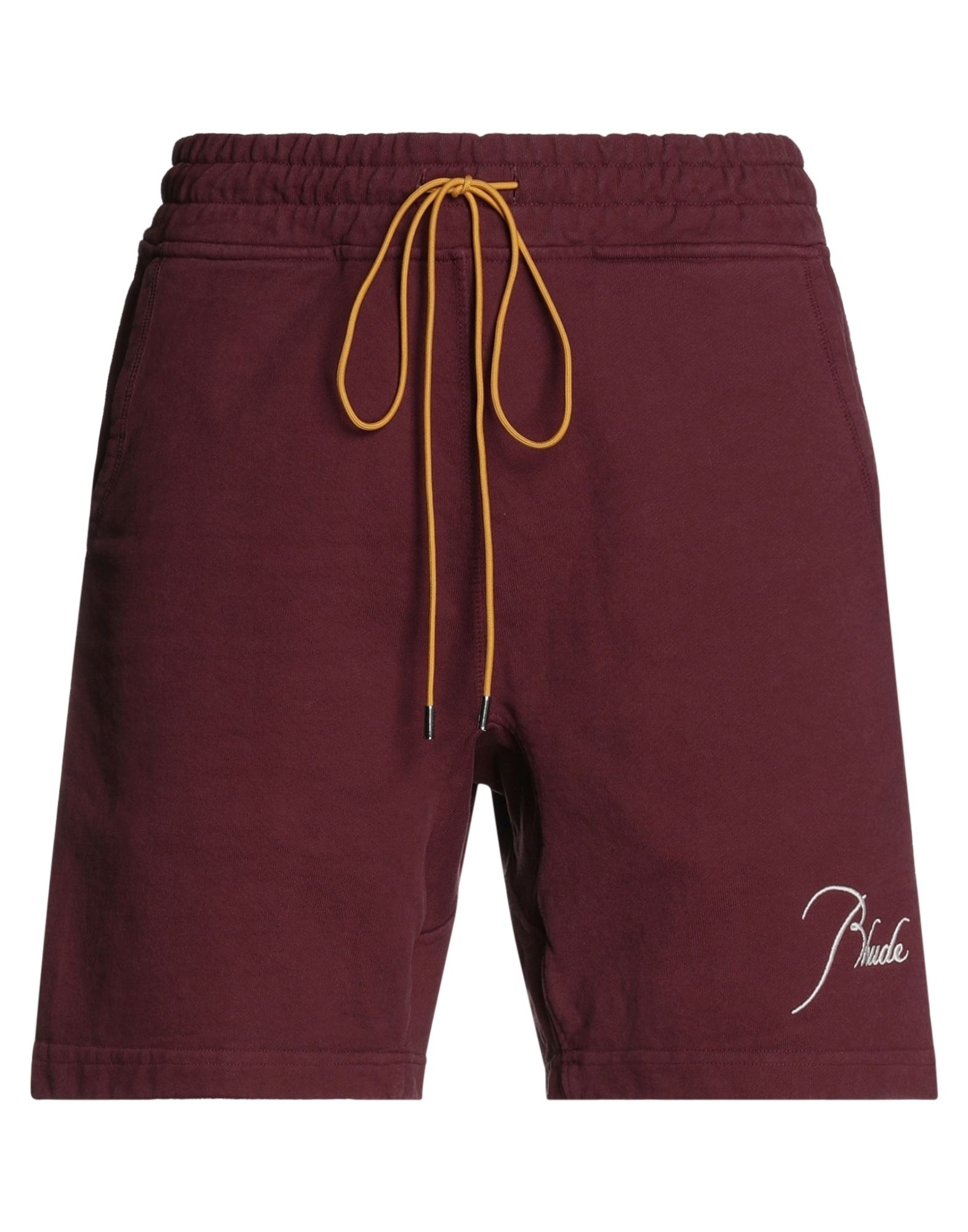 Rhude Logo-print Drawstring Shorts In Maroon