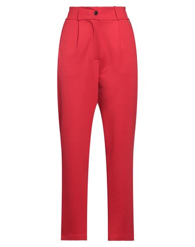 Souvenir Woman Pants Red Size S Viscose, Nylon, Elastane