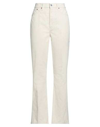 Re/done Woman Pants Ivory Size 30 Cotton