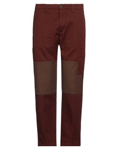 Siviglia Man Pants Rust Size 33 Cotton, Wool, Polyamide In Red