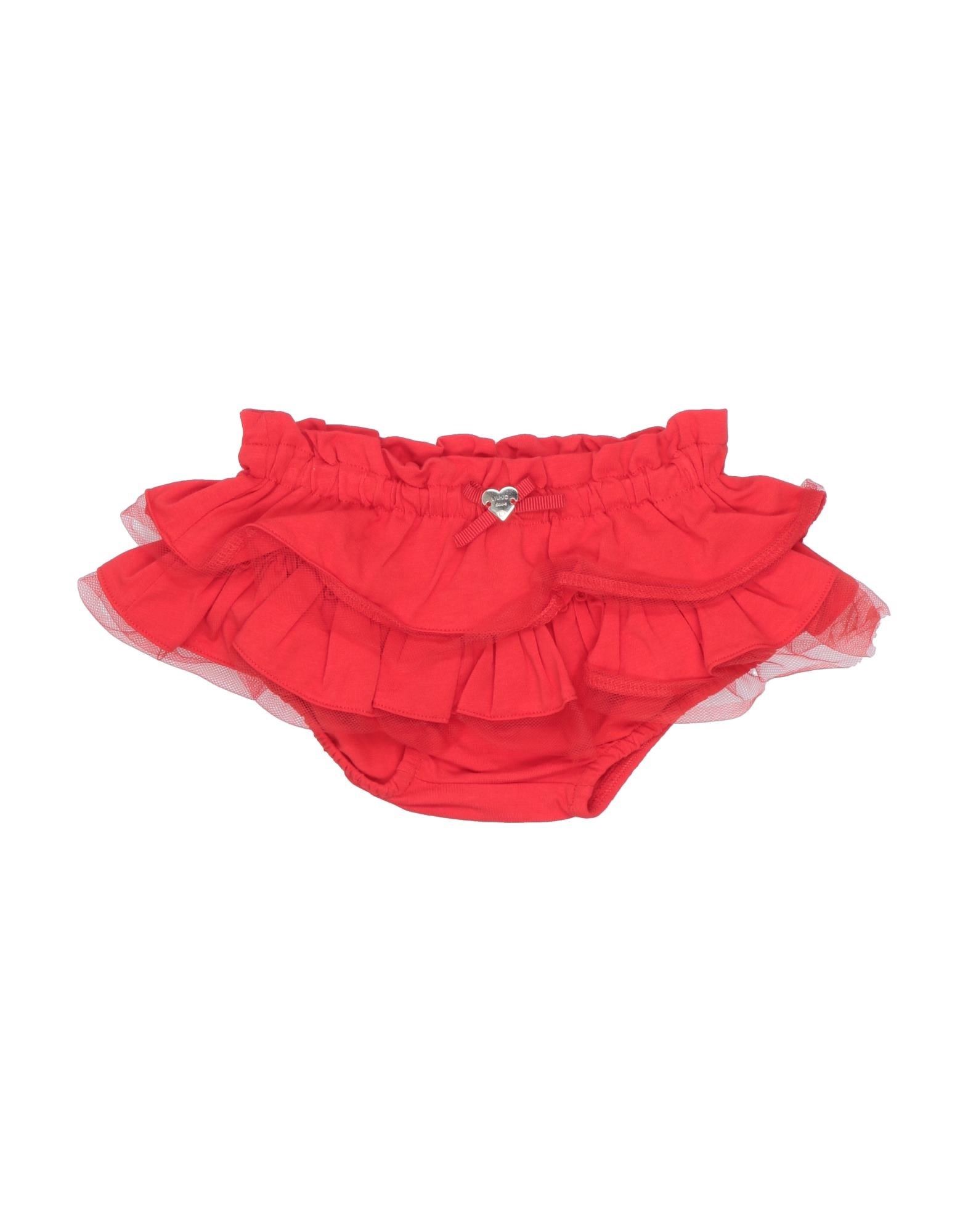 Shop Liu •jo Newborn Girl Shorts & Bermuda Shorts Red Size 3 Cotton, Elastane