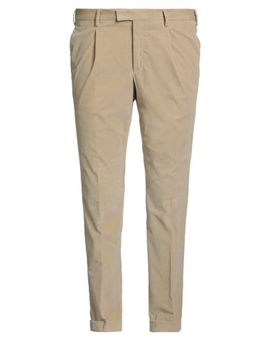 Pt Torino Man Pants Sand Size 40 Cotton, Elastane In Neutral