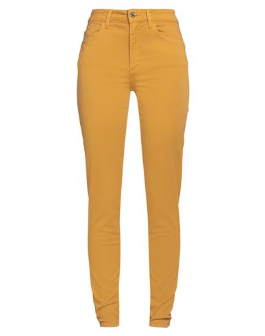Liu •jo Woman Pants Tan Size 28w-30l Cotton, Elastane In Yellow