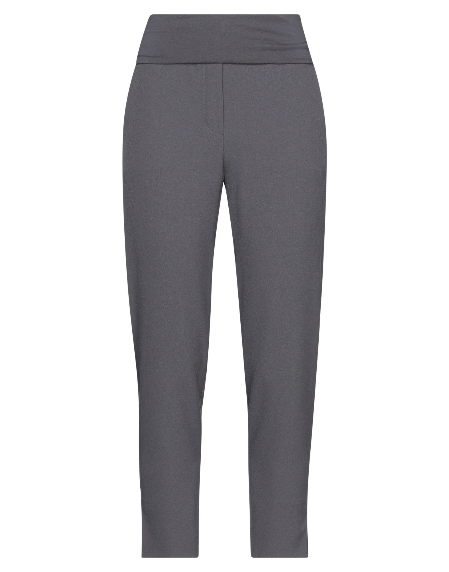 Manila Grace Woman Pants Lead Size 4 Cotton, Elastane, Polyester In Grey