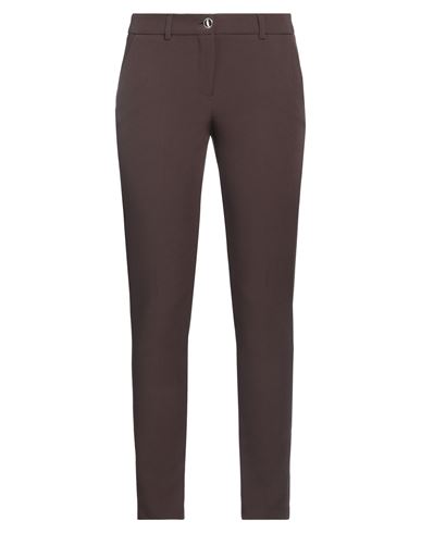 Shop Kocca Woman Pants Dark Brown Size 10 Polyester, Elastane