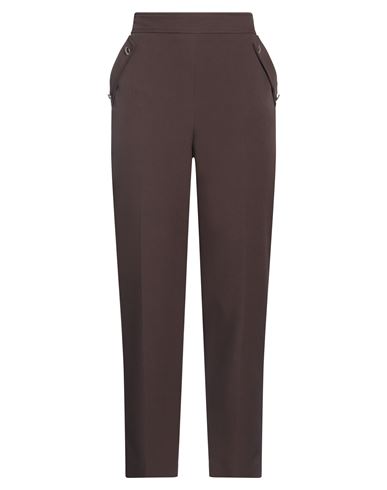 Shop Kocca Woman Pants Dark Brown Size 8 Polyester, Elastane