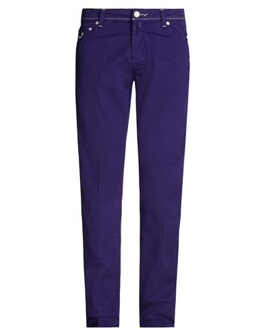 Jacob Cohёn Man Pants Purple Size 35 Cotton