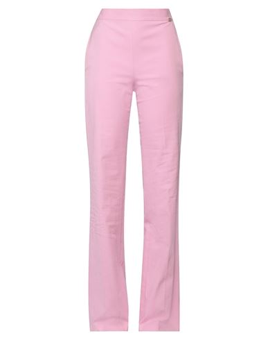 Blumarine Woman Pants Pink Size 6 Cotton, Elastane